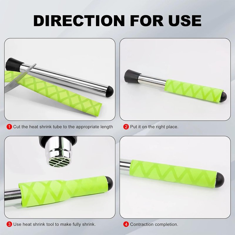 Anti-Slip Heat Shrink Tubes - Luminous Glow in The Dark | Waterproof & Wear-Resistant, 1 Meter, 18mm Diameter