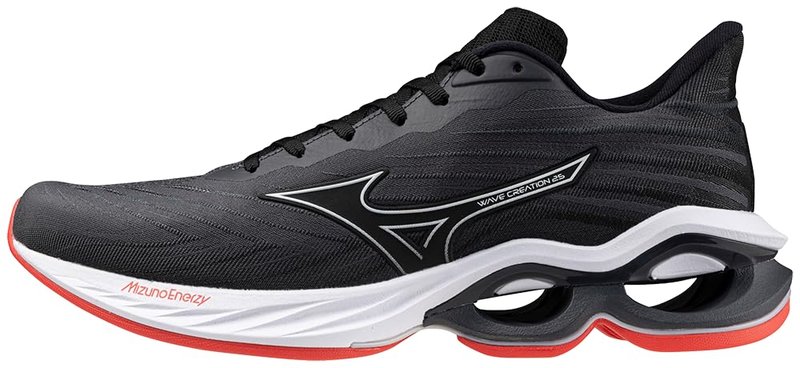 Mizuno Men's Wave Creation 25 SSW Running Shoe | Neutral Running Shoe | Ebony/White | US 9.5