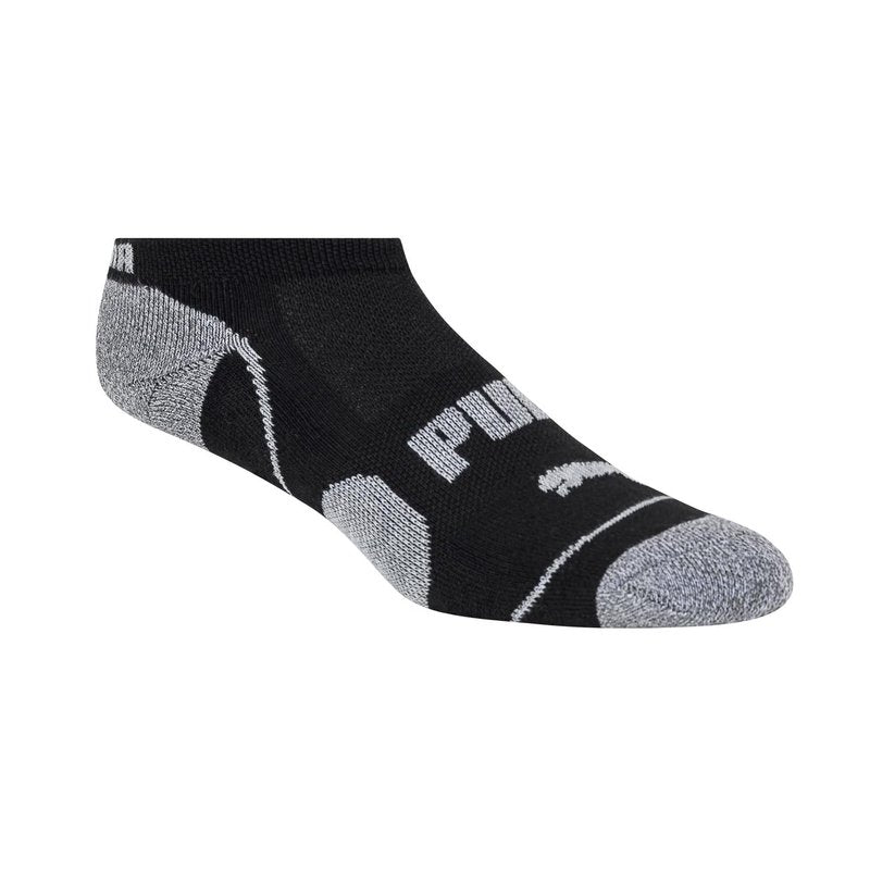 PUMA Women's Sports No-Show Socks, 5-9.5 Shoe Size, Black, 10 Pairs