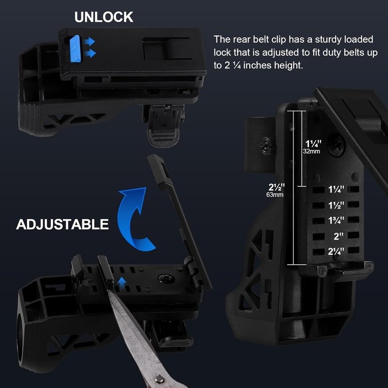 Tactical Flashlight 1200 Lumen - Premium LED Police Flashlight with Holster | Ideal for Law Enforcement & Duty Use