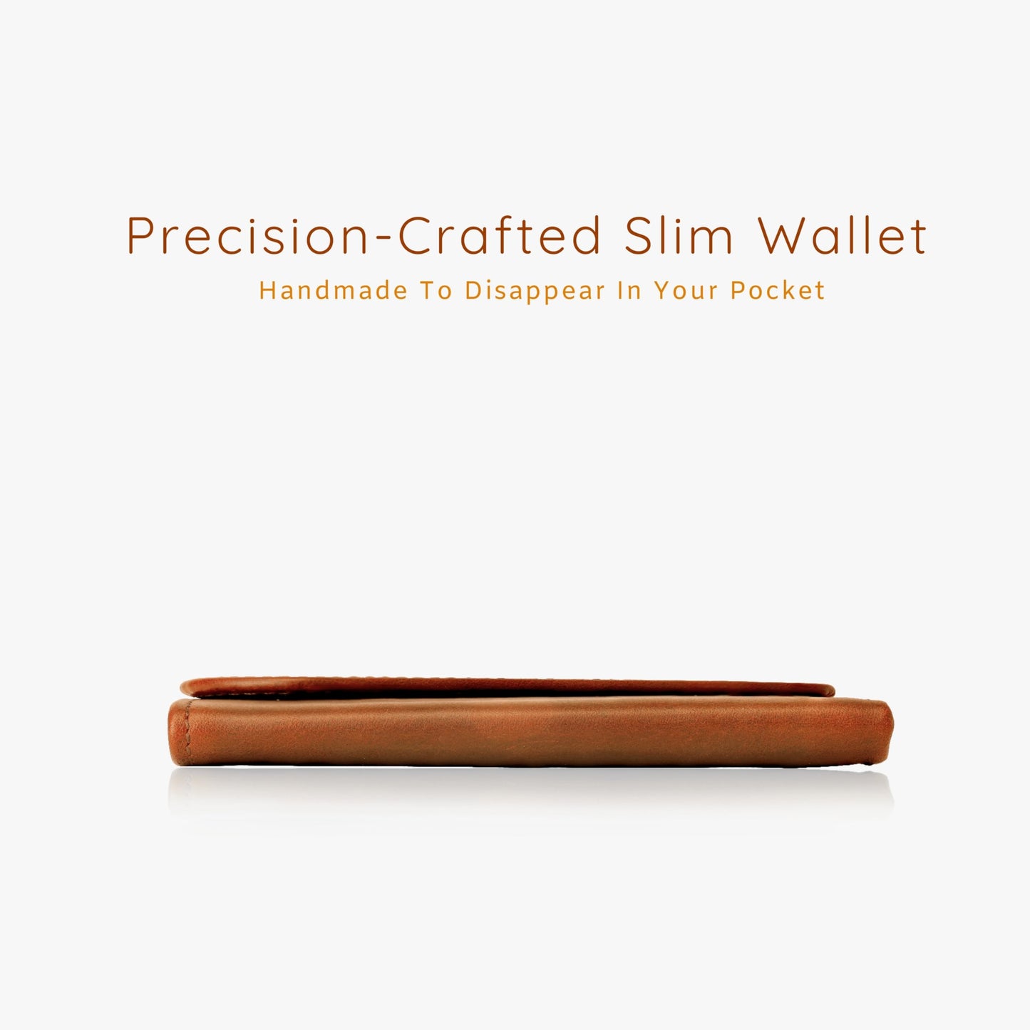 DEERHANDMADE Slim Wallets for men | handmade Modern Minimalist front Pocket wallets | 6-12 Cards Geniune leather rfid wallet for men | Gift wallets with magnatic closure (Premium, Light Brown)