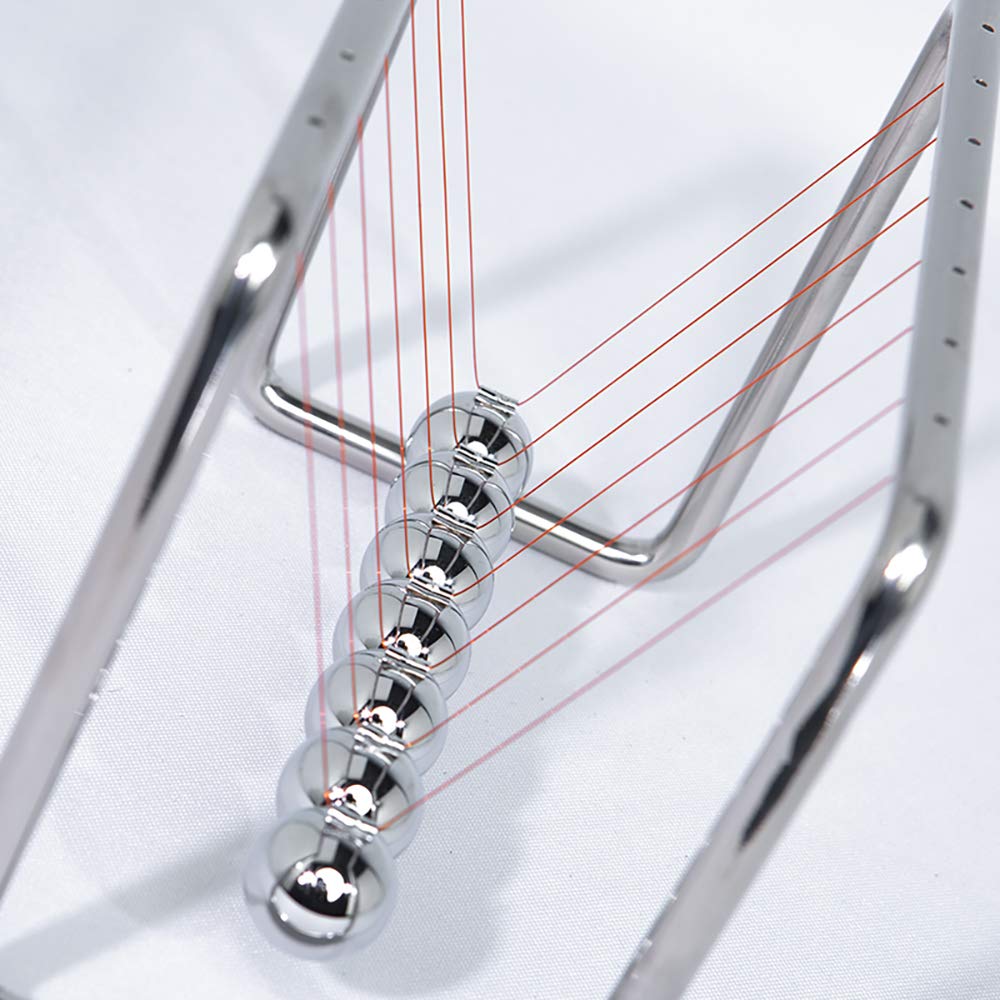 CERROPI Newtons Cradle Pendulum with 7 Balls, Classic Swing Newton Balance Ball, 30+ Sec Swingtime, Science Physics Gadget, Desk Toys & Office Gadgets for Desk Decorations