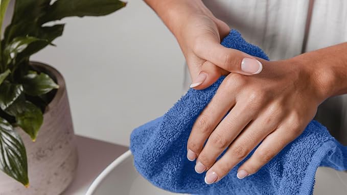 Avalon Towels Cotton Washcloths – Size 12x12 Inches, 100% Ring Spun Cotton