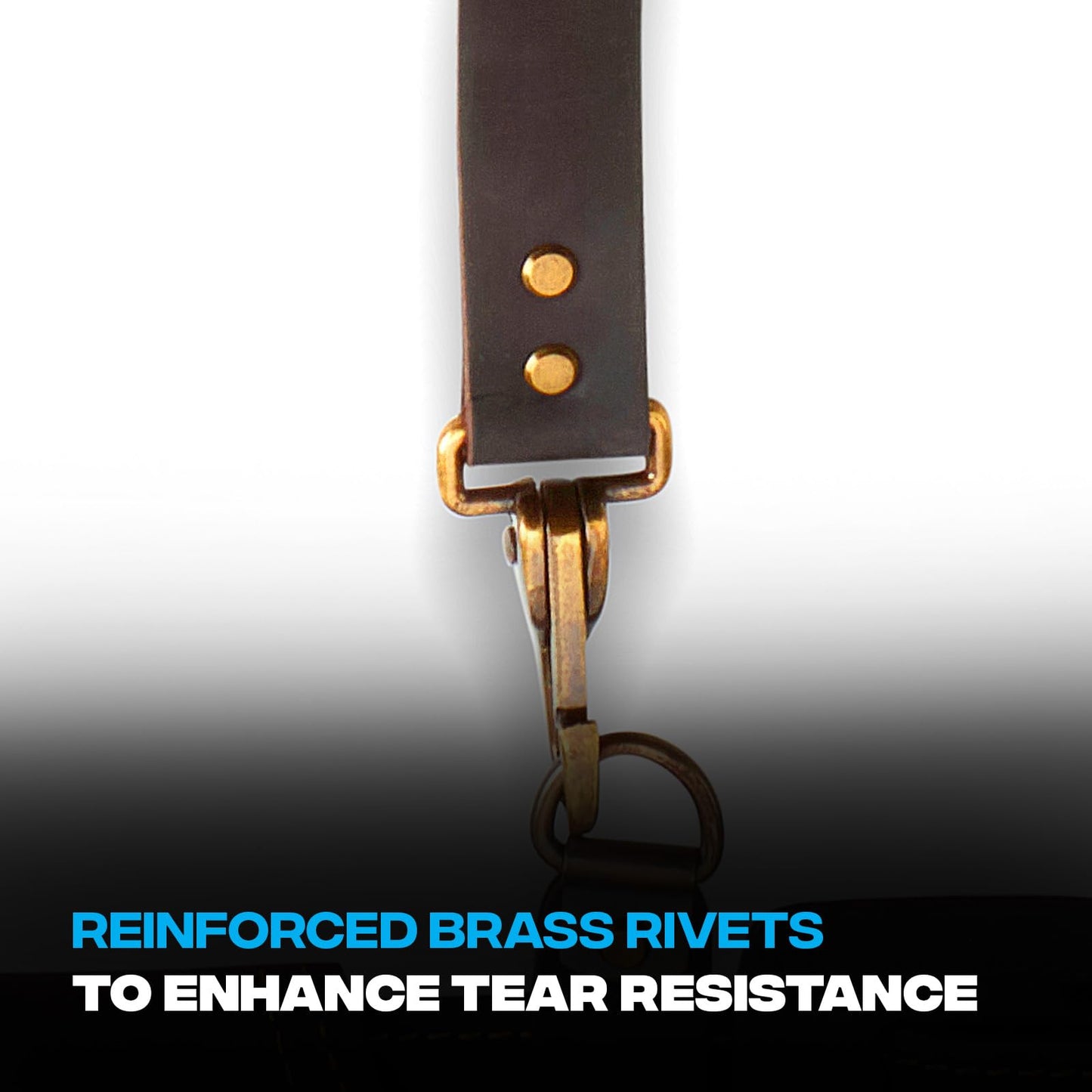 OX Tools Pro Oil Tanned Leather Tool Belt Suspenders for Men - Heavy Duty & Padded Support w/Adjustable Chest Strap OX-P263501 - Tirantes Para Bolsas de Construccion