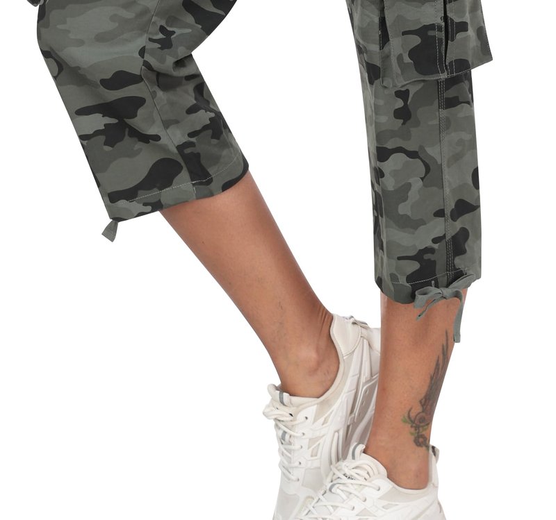 MoFiz Hiking Cargo Shorts for Women Outdoor Quick Dry Athletic Shorts for Boating Camping with Pockets Camo Green 3XL