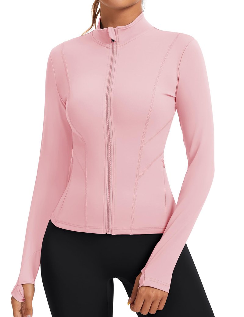 Rapbin Long Sleeve Tops for Women Running Golf Athletic Shirts Workout Sports Active Crop Top Thumb Hole T-Shirts