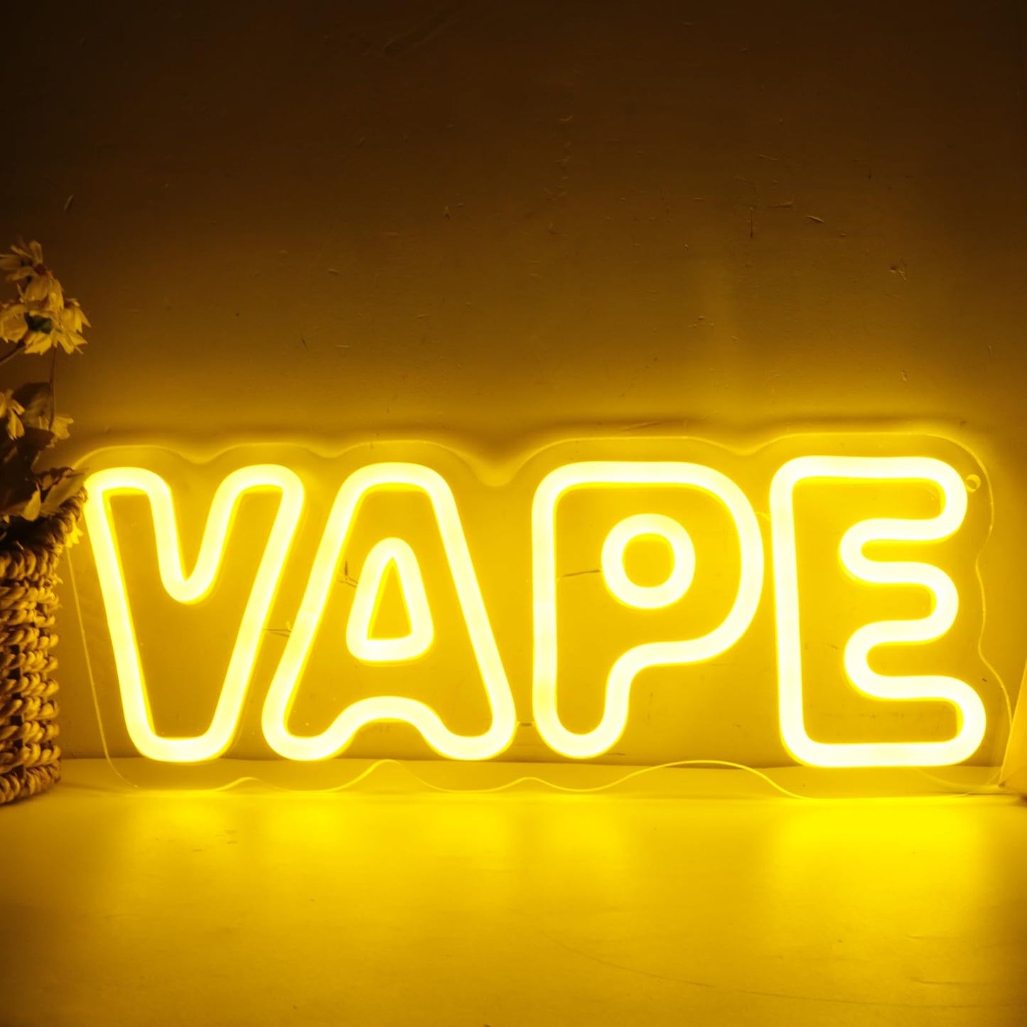 KODGGHK Vape LED Neon Light Sign, Bright LED Vape Sign by USB with Dimmable ON/OFF Switch Neon Lights for Store Window Hanging for Sale Business,Man Caver, Bar, Smoking Lounge,Party