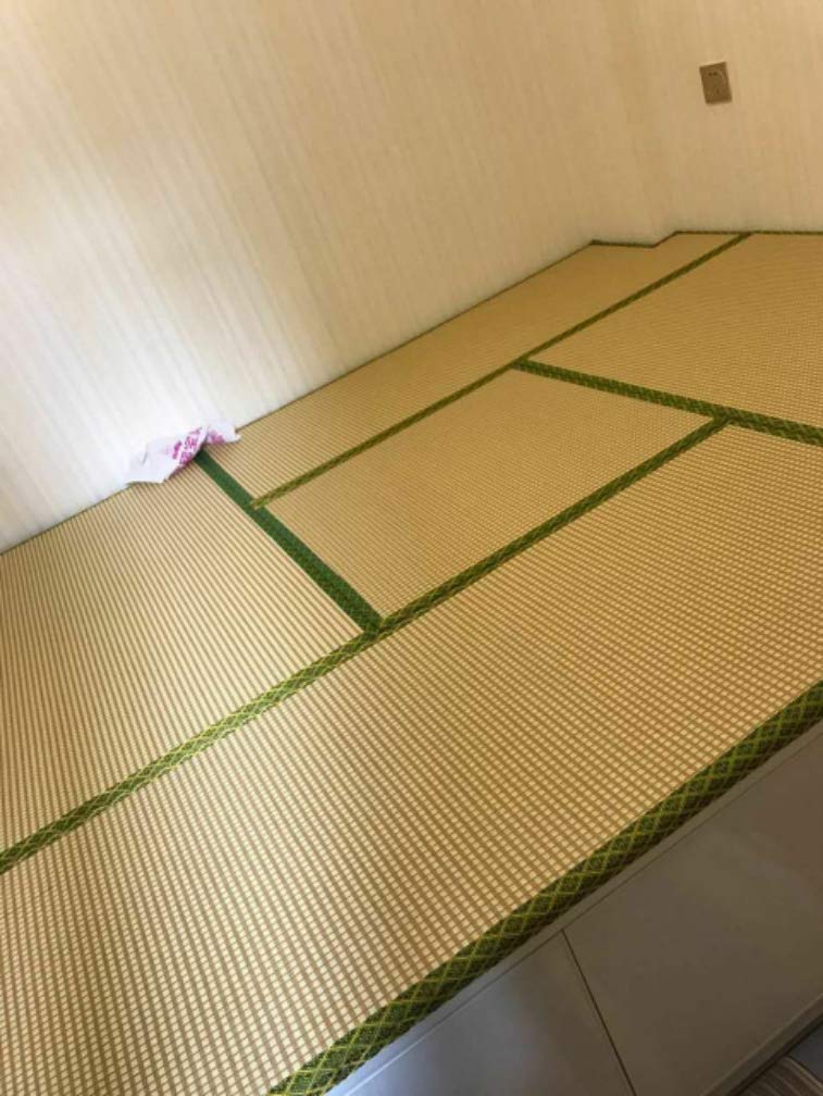 HUAWELL Japanese Traditional Interior Igusa Unit Tatami 1 Inch Thickness (Light Yellow, 80cm*80cm)