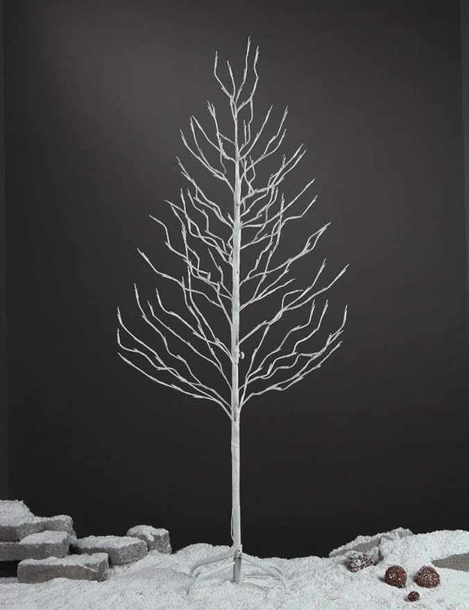 LIGHTSHARE 5FT 200L Lighted Star Light,Warm White Lighted Tree Decoration Light,Home/Festival/Party/Christmas,Indoor and Outdoor Use