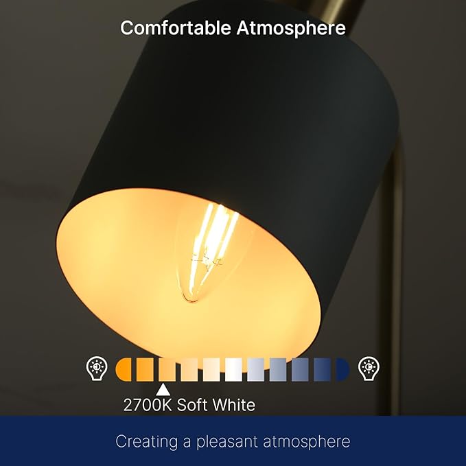 FLSNT 96 Pack LED Candelabra Bulbs 60W Equivalent, B11 Dimmable LED Chandelier Light Bulbs, E12 Base, 2700K Soft White UL,CA65 Listed.