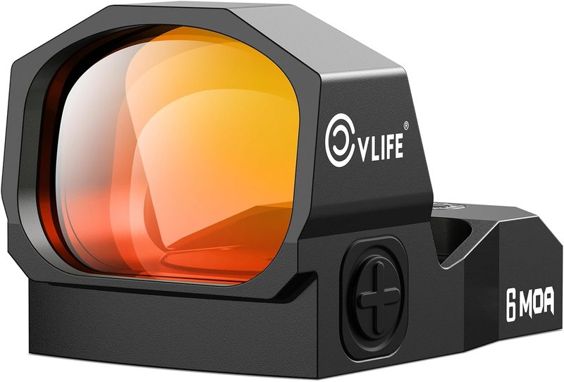 WolfCovert Pistol Dot Sight - 6 MOA Open Reflex Optics with 1.1" Large Lens | Adapter for MOS & 21MM Picatinny