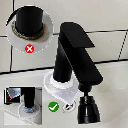 Silicone Faucet Mat Kitchen Tap Sink Countertop Protector Clear Compact Splash