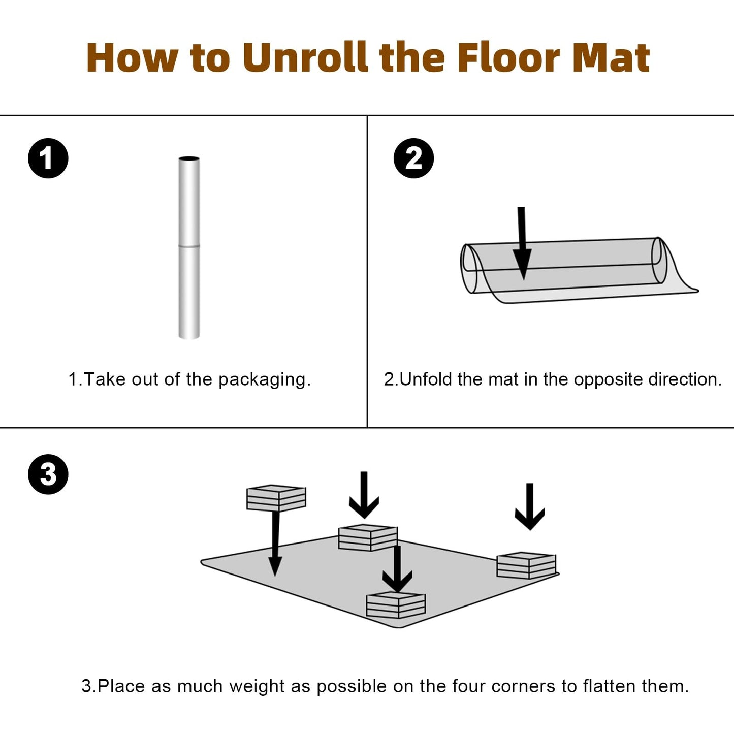 Royhom Clear Chair mat for Hardwood Floor 51 x 63 Inches, Clear Floor Mat for Rolling Chairs, Desk Hard Surface Pad, Waterproof Rectangle Protector Pad