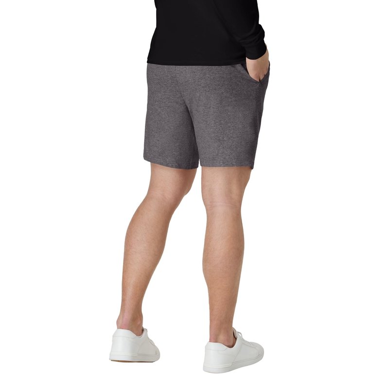 Hanes Mens Jersey Cotton With Pocket Workout-and-training-shorts, Charcoal Heather, X-Large US