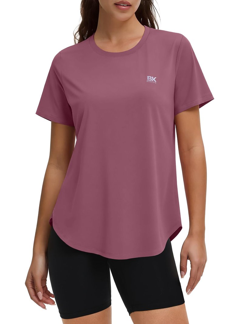BKRIVE Womens Workout Tops Lightweight UPF 50+ Quick Dry for Hiking Running Shirts (S-3XL)