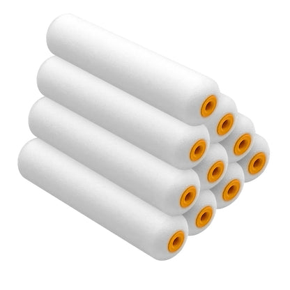 Foam Paint Roller, 10 Pack, 6 Inch High Density Foam Roller, Mini Paint Roller Covers for Smooth Paint Application, No Lint Shedding on Walls, Cabinets, Doors
