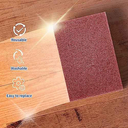 Hand Pads 7447 Industrial Scuff Pad Automotive Reusable Household Abrasive Hand Pads Heavy Duty Scrub Pad Scuffing Scouring Sanding Surface Preparation of Woodworking 4¡¯¡¯x3¡¯¡¯