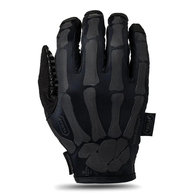 TACLAB Reaper Skeleton Gloves - Thin and Lightweight for Summer, Airsoft, Paintball, Cycling, Motorcycle, Multipurpose (Dark, L)