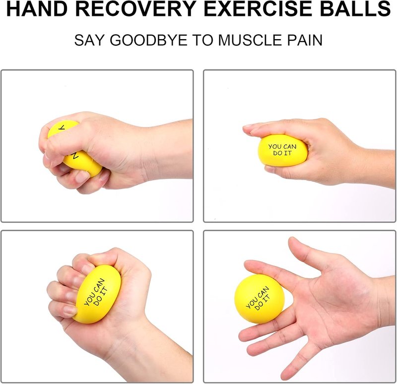 Stress Relief Balls - Lumarice Motivational Stress Balls for Kids & Adults | 5-Pack Hand Exercise Balls to Relieve Anxiety