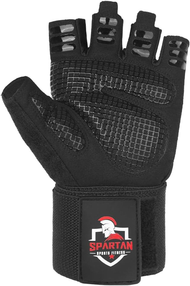 Spartan Gym Gloves - Weight Lifting Gloves with Wrist Support | Breathable Non-Slip Grip for Men & Women