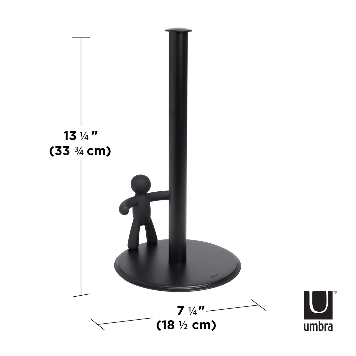 Umbra Buddy Countertop Paper Towel Holder, Black