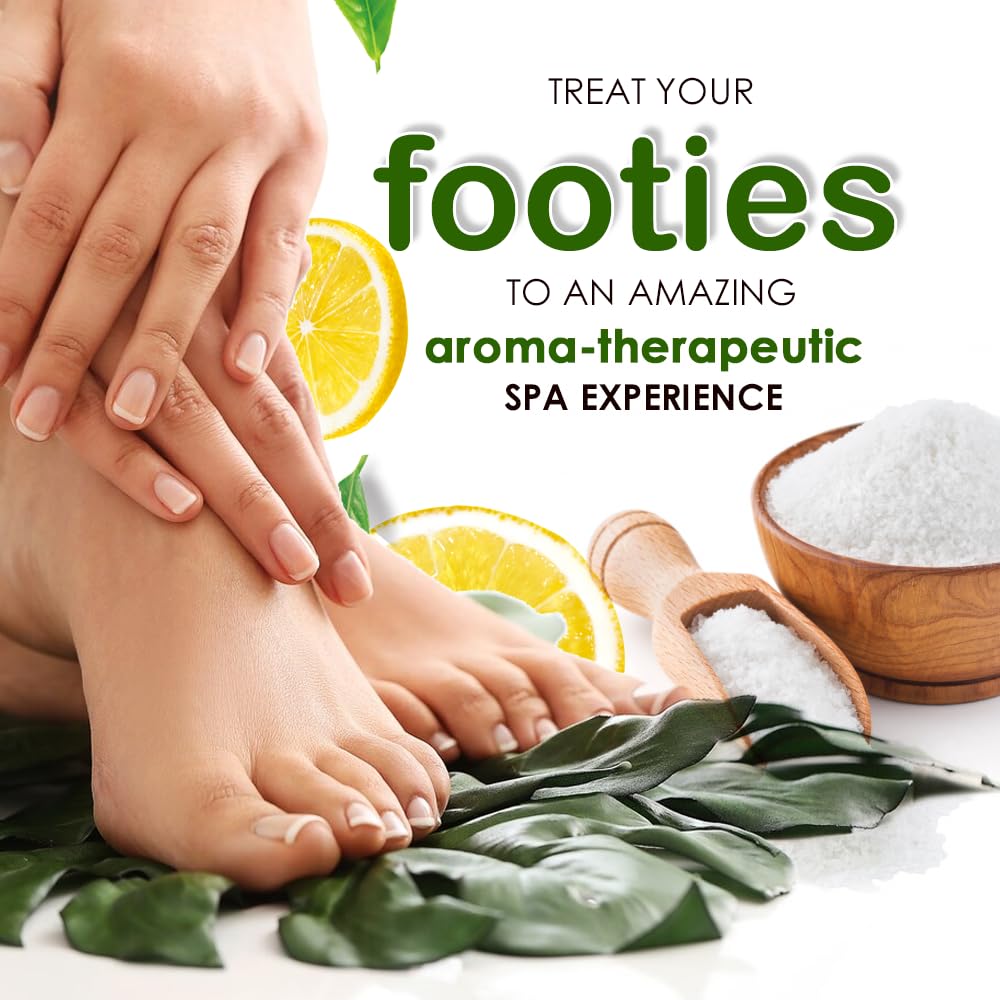 SPA REDI - Detox Foot Soak Pedicure and Bath Fine Salt, Lavender and Wildflower, 128 Oz - Made with Dead Sea Salts, Argan Oil, Coconut Oil, and Essential Oil, Hydrates, Softens and Moisturizes