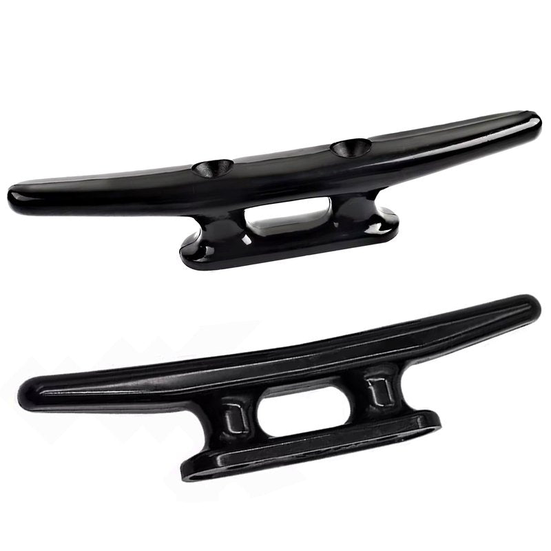 Laorde Nylon Boat Cleats Black, 4"/5"/6"/8", Marine Grade Dock Cleats for Rope, Kayak, Mooring, Canoe, Maritime Decor, Tie Down (4 inch 7 Pack)