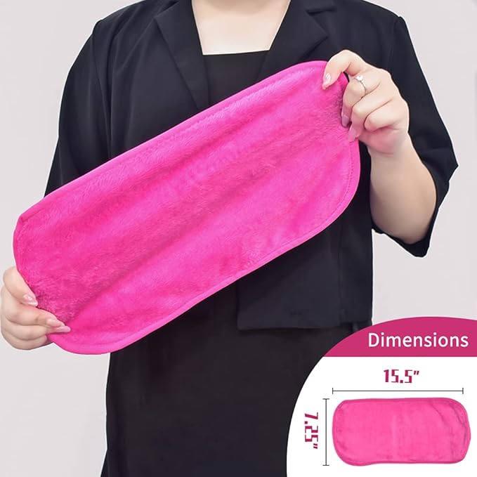 UWEME Makeup Remover Cloths 4 Count: Microfiber Reusable Fast Drying Washcloth