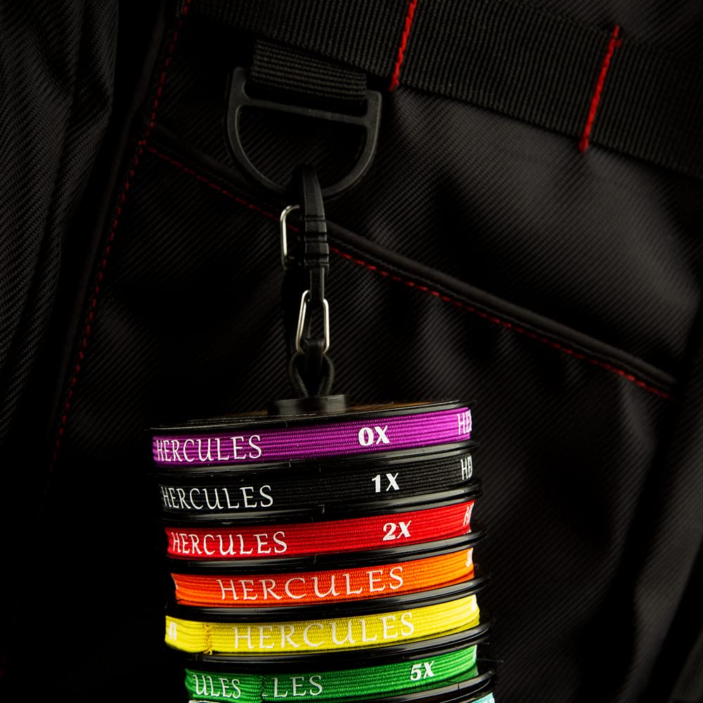 HERCULES Fly Fishing Tippet 3 Pack with Fly Tippet Holder, 2X - 8.81LB - 55YDS, Nylon