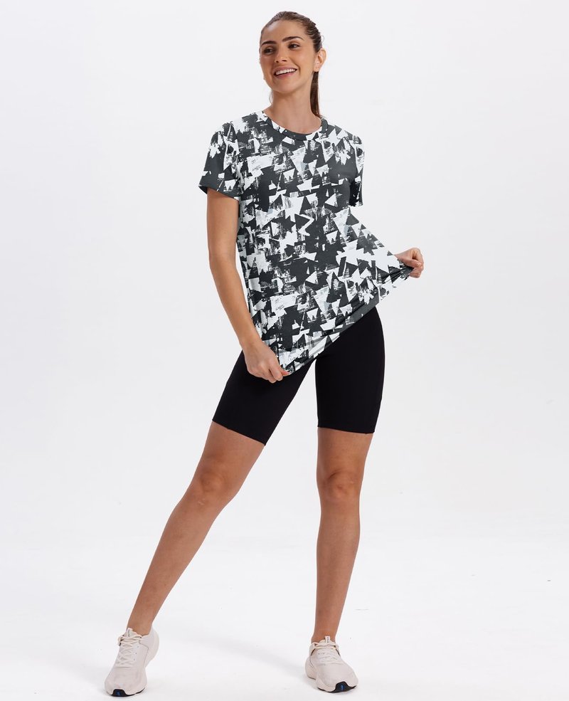 Workout Tops for Women Spring Summer Short Sleeve Golf Outfits Gym Essentials Activewear Running Shirts Blue S