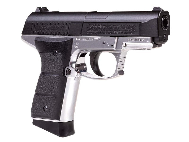 Daisy, Powerline 5501 Air Pistol, CO2 Semi-Automatic Blow Back Action, 15-Shot Clip and Metal Frame with Molded Grips, 430 Feet Per Second (fps)