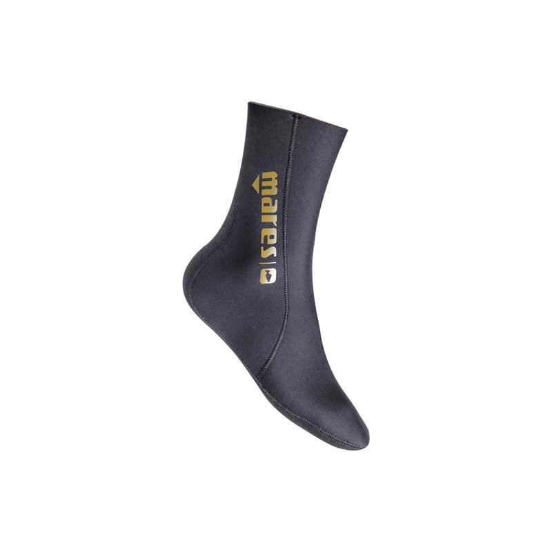 Mares Men's 422661 Flex Gold 5mm Neoprene Freediving Socks with Pre-Shaped Cut | Double Lined Sole with Reinforced Exterior, Small
