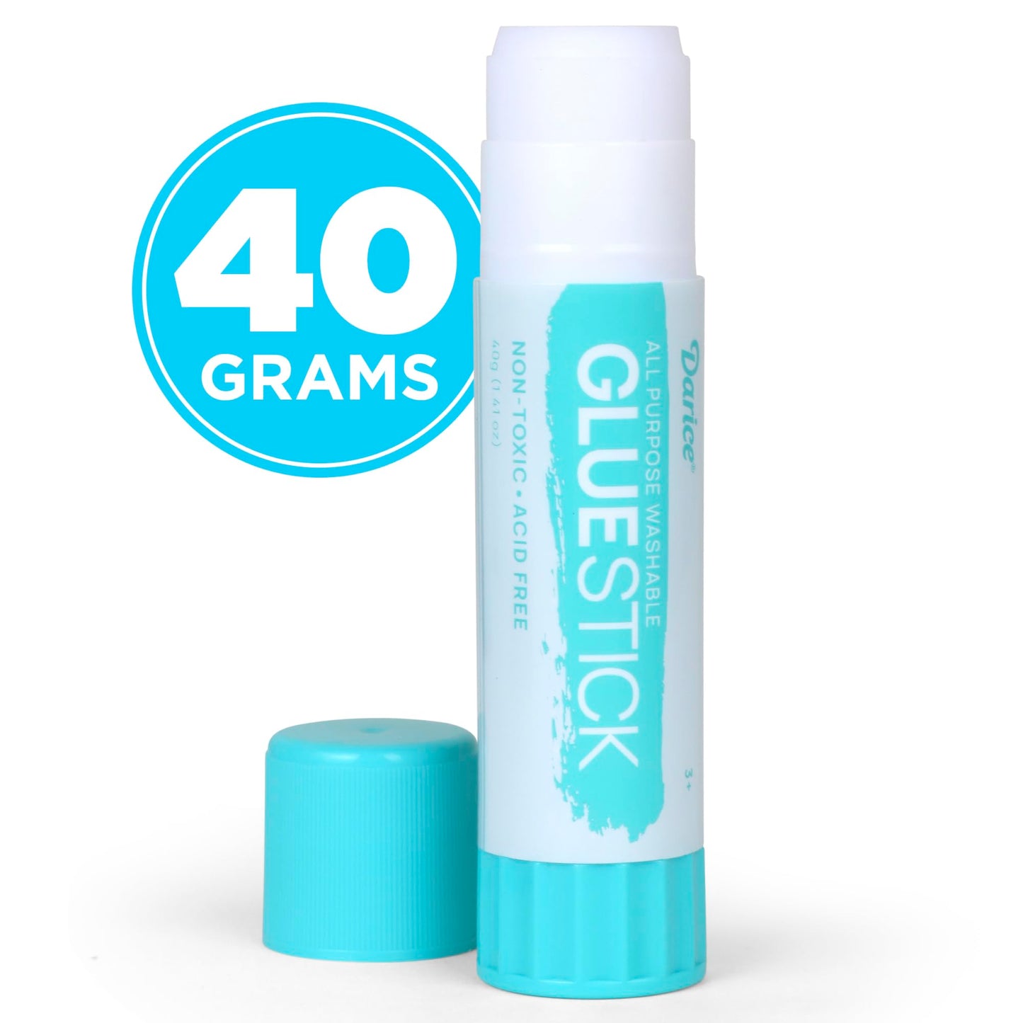 Darice Jumbo Glue Sticks, 1.4 Oz (40g) – All-Purpose Washable School Glue for Crafts, Paper, & Fabric – Clear Drying, Acid-Free & Non-Toxic – Bulk Classroom Supply (12 Pack)