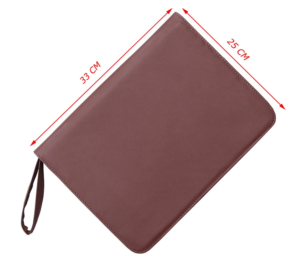 48 Fountain Pen Case, Rollerball Pen Holder PU Leather Bag Pouch Large Capacity for Your Collection - Brown