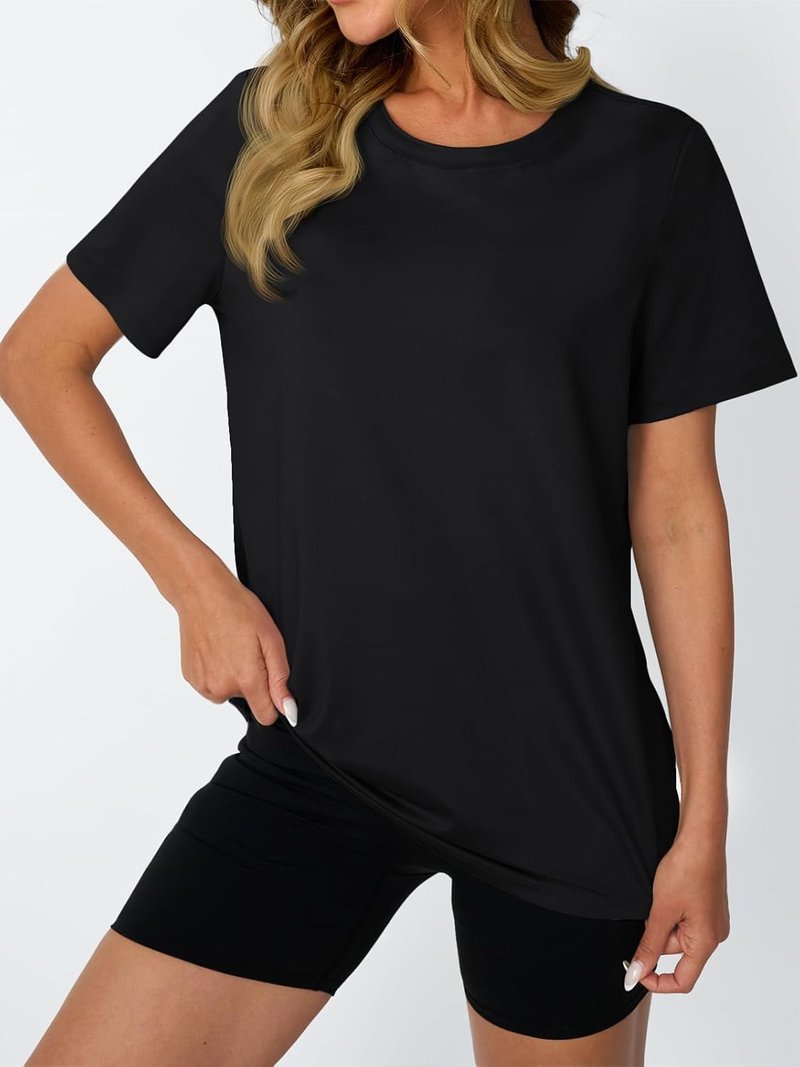 Women's Athletic Workout Shirts - Short Sleeve Tops for Running, Hiking & Gym | Comfortable Fit