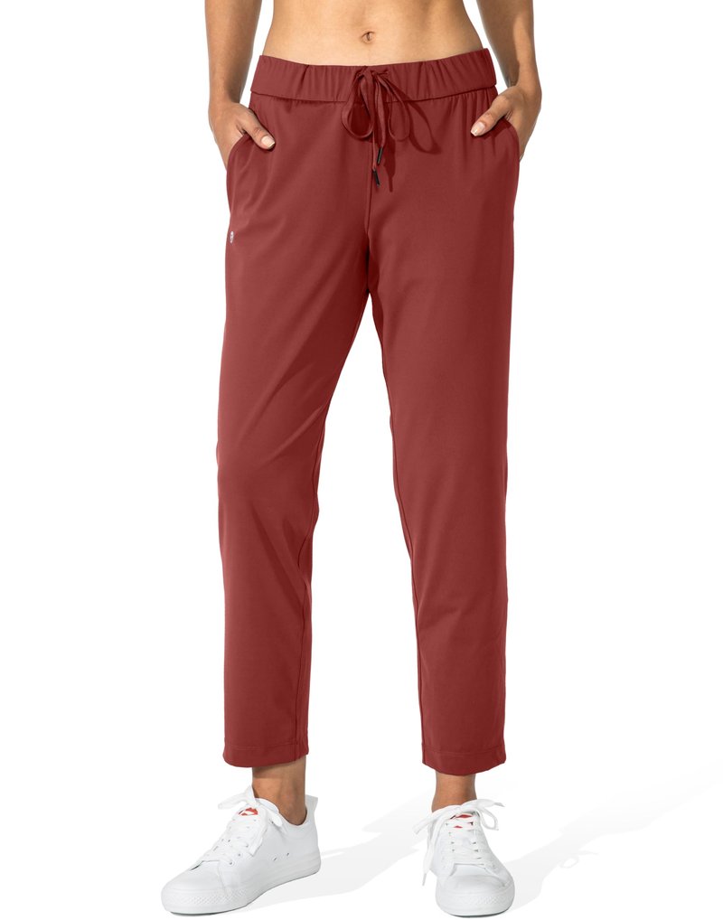 G Gradual Women's Pants with Deep Pockets 7/8 Stretch Sweatpants for Women Athletic, Golf, Lounge, Work (Savannah, X-Small)