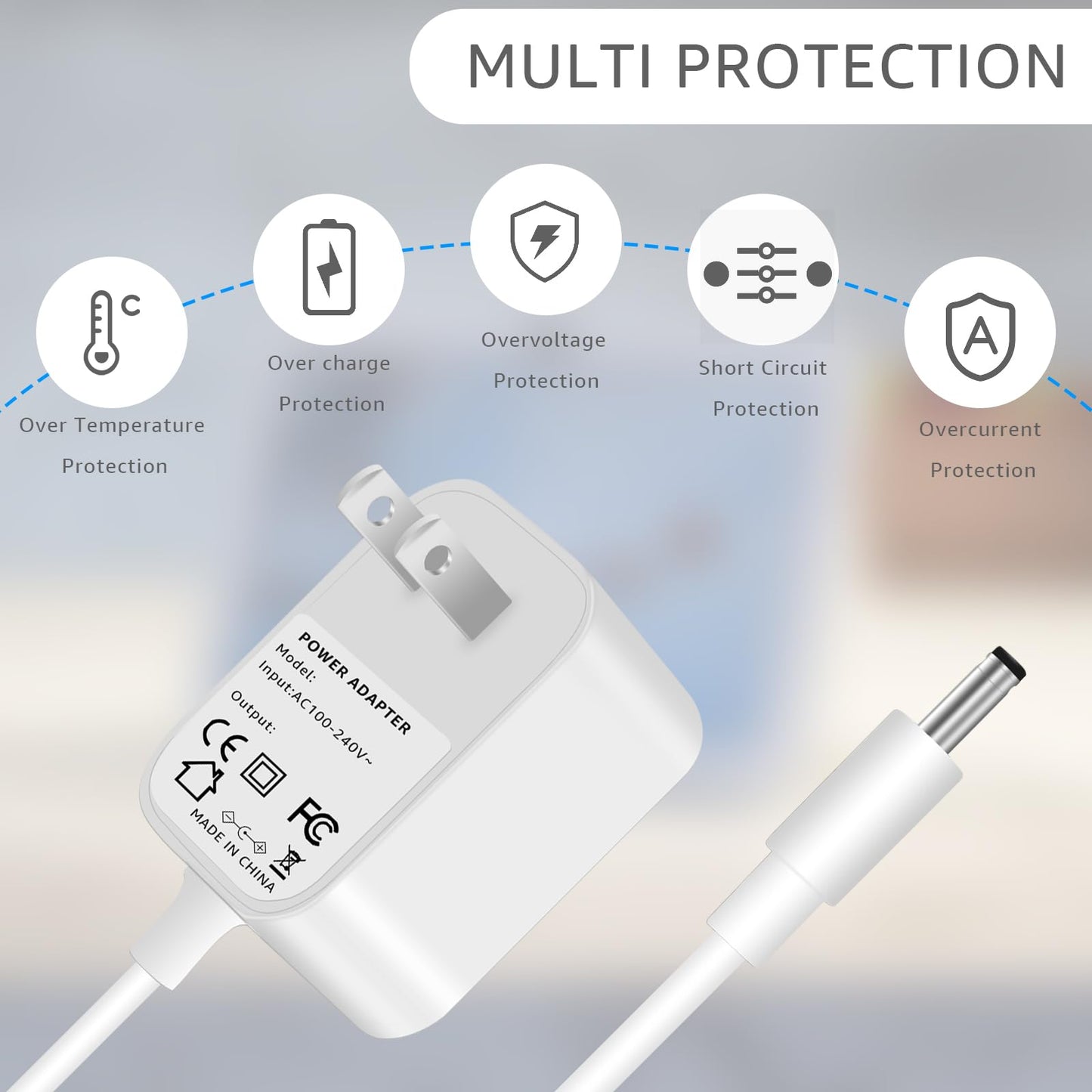 Sigely 5V Power Adapter Cord Compatible with Hatch Rest, Rest+, and Rest Mini Sound Machine - with Barrel Style Plug