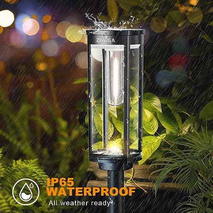Solar Pathway Lights Outdoor 8Pack, 12H Lasting Solar Powered Path Lights for Outside, IP65 Waterproof Solar Walkway Lights Outdoor for Yard Sidewalk Driveway Patio