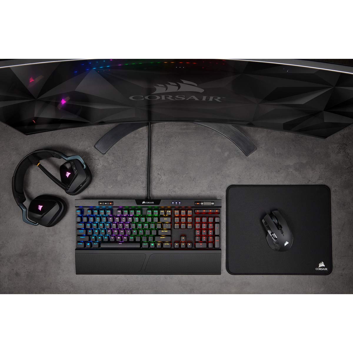 Corsair IRONCLAW RGB Wireless FPS/MOBA Gaming Mouse – 18,000 DPI – 10 Programmable Buttons – Designed for Large Hands – iCUE Compatible – PC, Mac, PS5, PS4, Xbox – Black