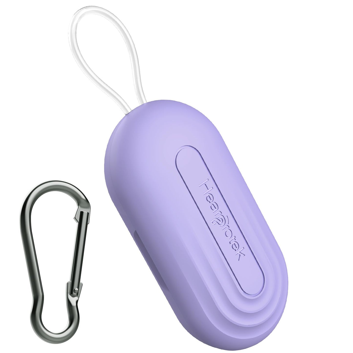 Hearprotek Earplug Cases, Portable Earplug Holder, Mini Storage Case Earbud Plug Organizer Ear Plug Case Durable Small Carrying Case for Travel, Business Trip (Purple)