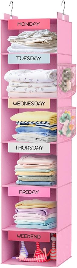 VERONLY Weekly Hanging Closet Organizer