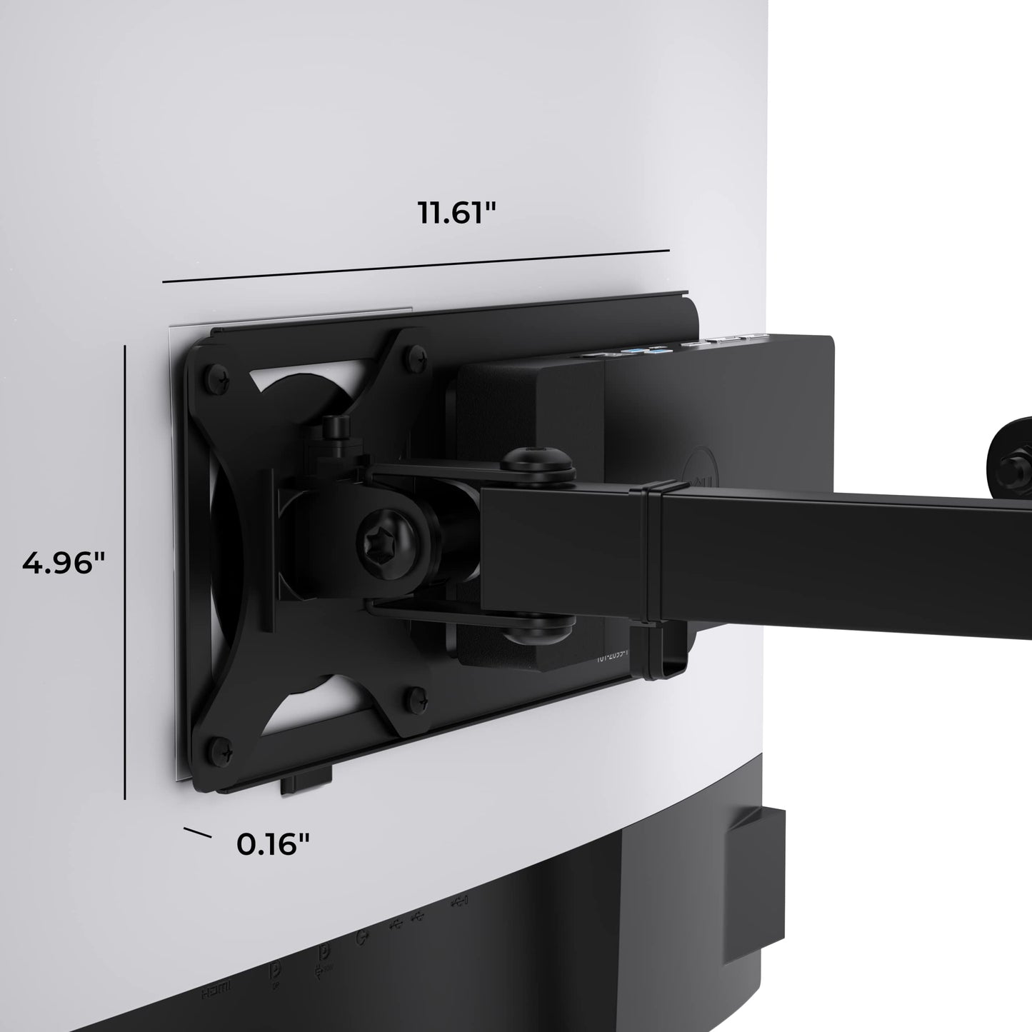 HumanCentric Monitor Arm VESA Mount Extension Compatible with Dell Docking Station WD19, W19TB, WD19DC, and WD15, Adapter for Dell Docking Station Arm Mounting Bracket, Compare MK15 Mount Kit