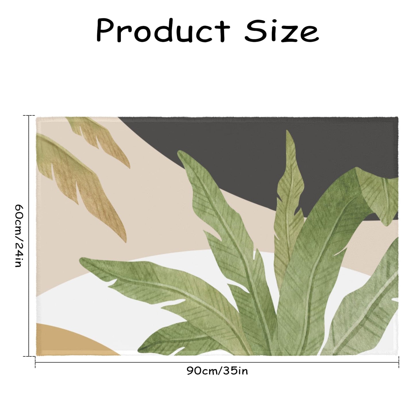 Kwlegh Tropical Area Rug Hawaiian Plant Leaf Carpet Sage Green Palm Tree Washable Entry Rug Jungle Outdoor Front Door Mat 24x35 Inch Absorbent Non-Slip Throw Rugs for Bathroom Kitchen