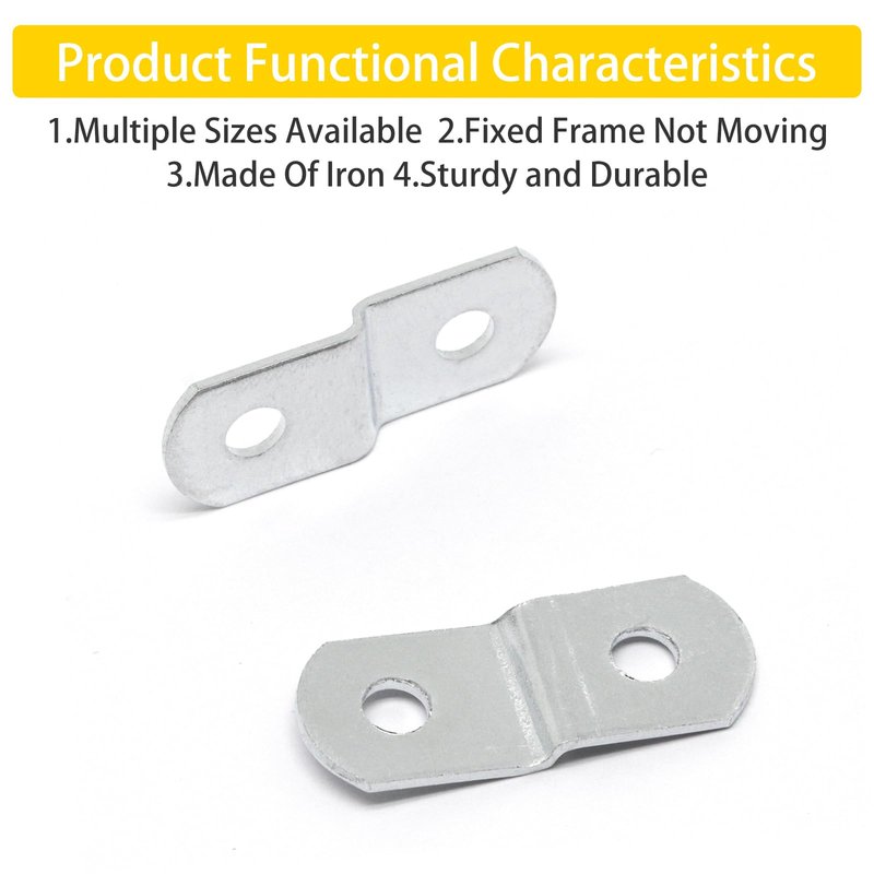 GDFYMI Offset Clips for Picture Framing, Z-Shape Canvas Mounting Clips with Mounting Hole, with Screws (20pcs, 2mm)