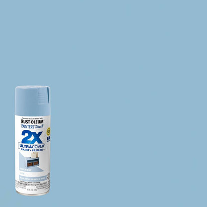 Rust-Oleum 334088 Painter's Touch 2X Ultra Cover Spray Paint, 12 oz, Satin French Blue (Pack of 4)