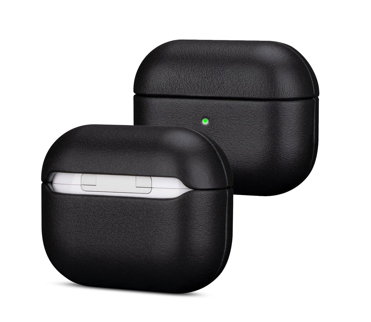 Lopie Handmade Series Cowhide AirPods Pro Case, Full Grain Leather, Shockproof, Dust/Dirt Proof - Black
