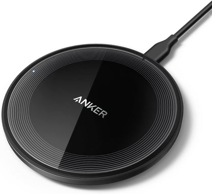 Anker 315 Wireless Charger (Pad), 10W Max Fast Charging - Compatible with iPhone 15/14/13 Series, Samsung S22, AirPods, Samsung Buds, Google Buds, and More - Wall Charger Not Included