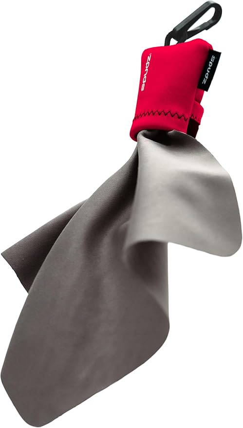 SPUDZ Ultra Microfiber Lens Cleaner – Closable Pouch, Washable –