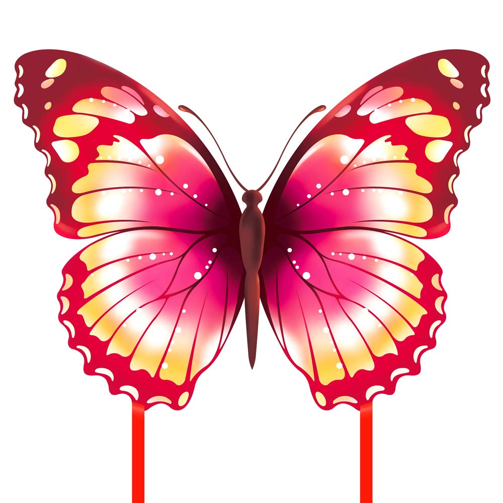 Mint's Colorful Life Butterfly Kite for Kids & Adults Easy to Fly, Large Single Line Kites with 300ft String Kite Handle (Pink)