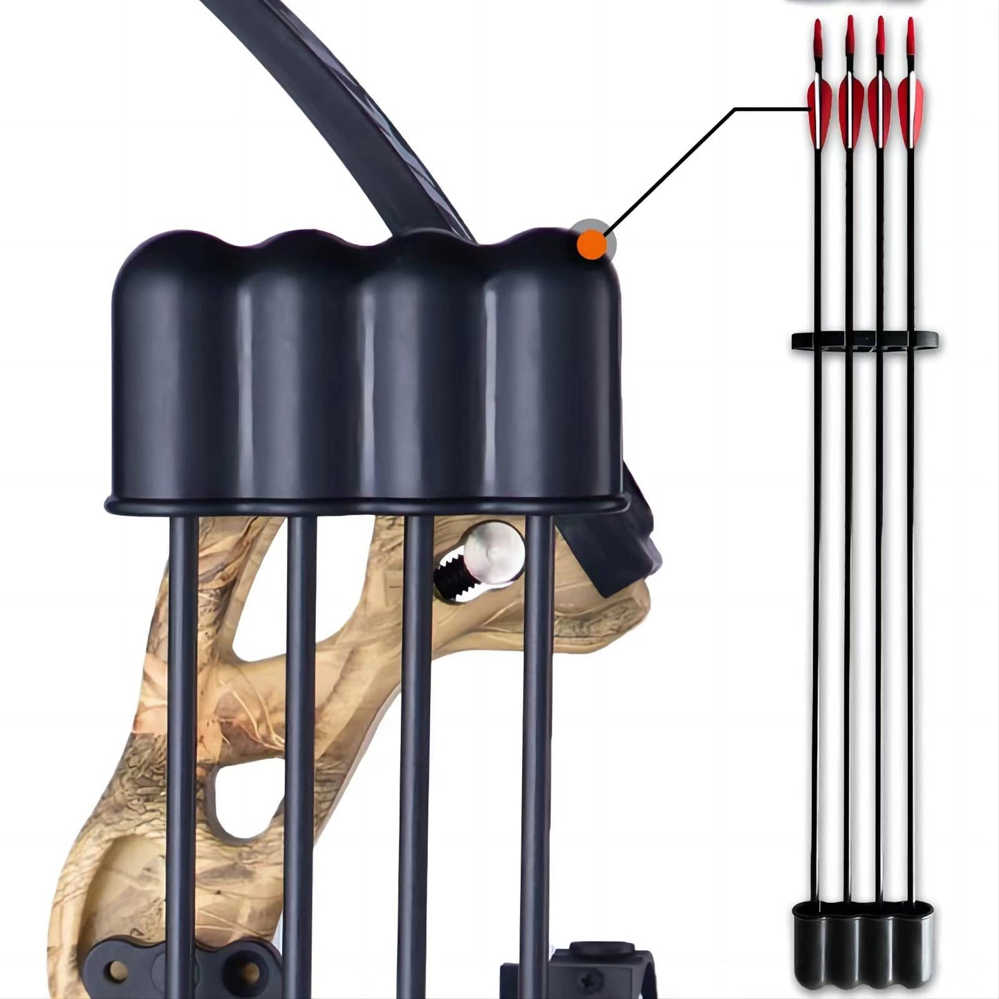 PANDARUS Compound Bow Archery for Youth and Beginner, Right Handed,19”-28” Draw Length,15-29 Lbs Draw Weight, 260 fps (Camo Left Handed)